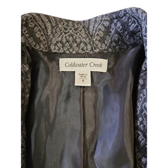 Coldwater Creek Women's Mandarin Collar Button Jacket Sz 8 - Picture 4 of 9